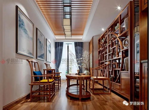 中山夢居裝飾255平中式風裝修案例，感受中式雅致家居之美